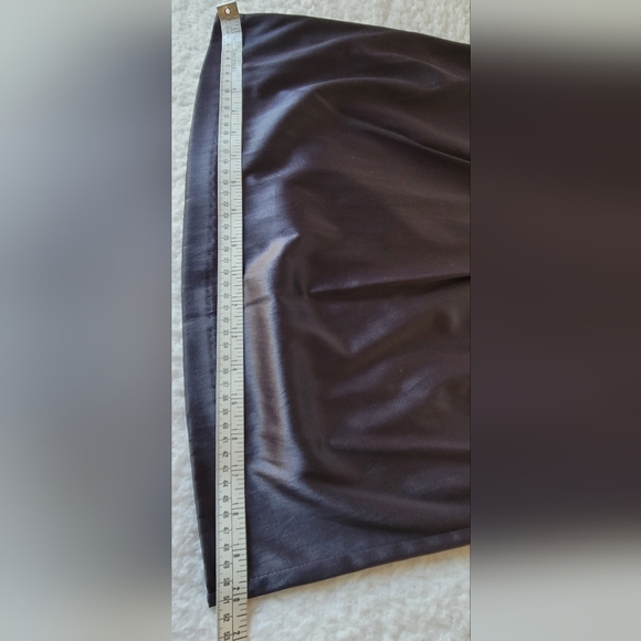 Jody of California S/S Silky Dark Gray Dress with Waist Tie - Picture 7 of 10